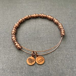 Alex and Ani Rose Gold beaded bracelet